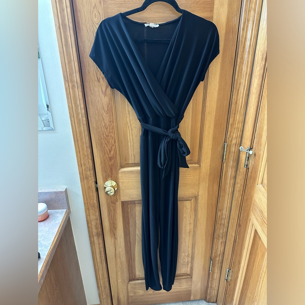 Black long pant romper